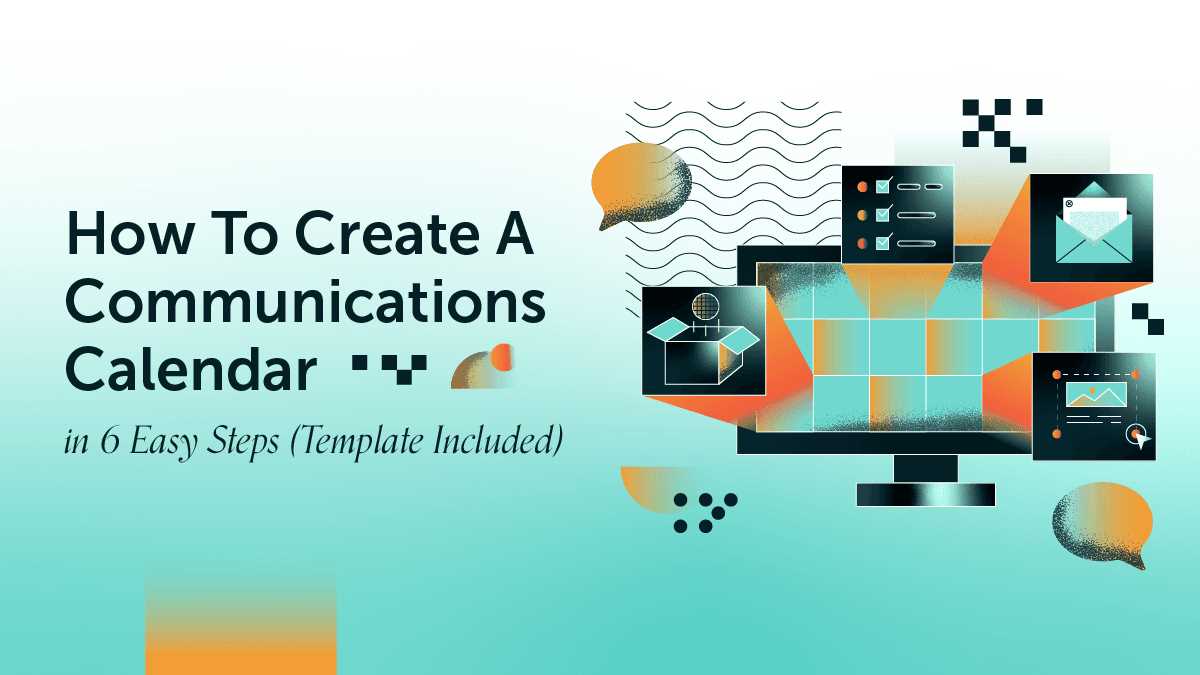 internal comms calendar template