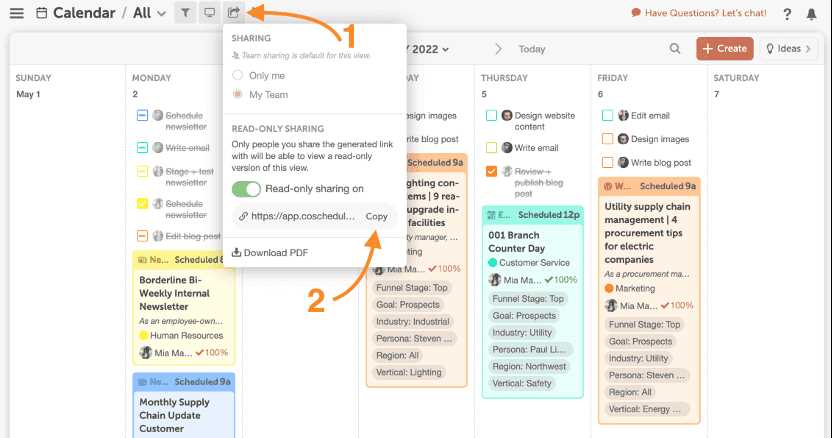 internal communications editorial calendar template