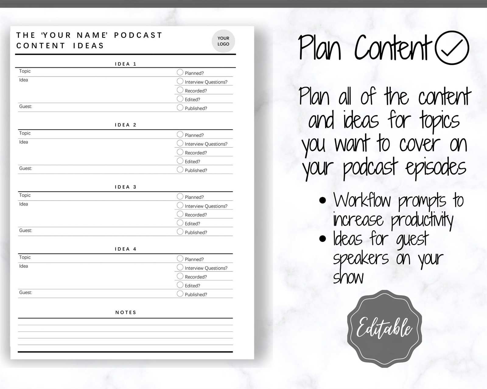 interview calendar template