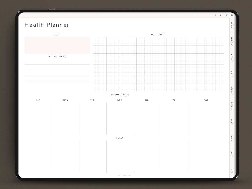 ipad calendar template free