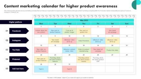 marketing calendar template free download