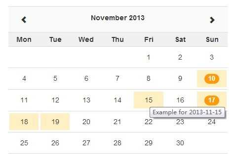 bootstrap template calendar