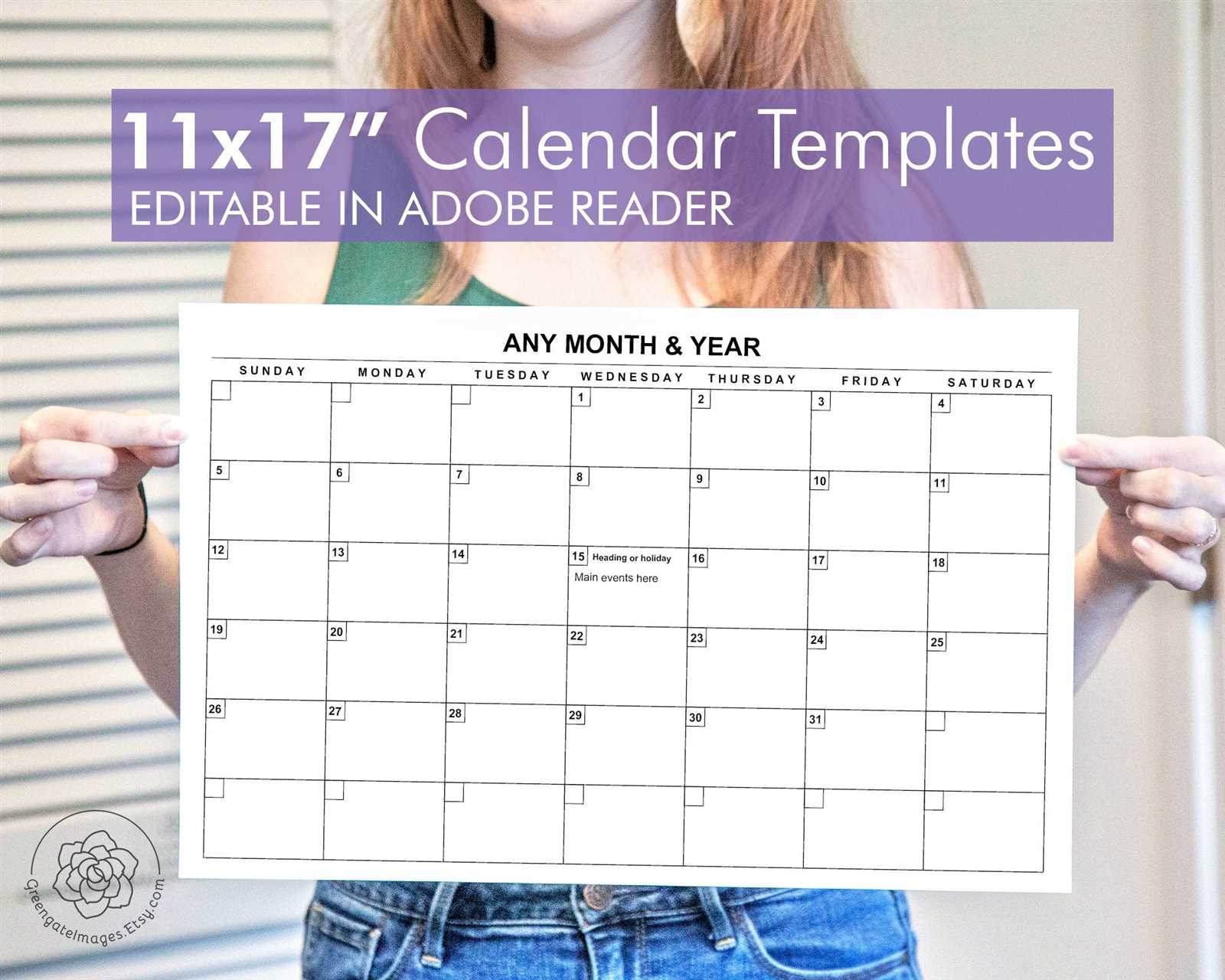 free printable photo calendar templates