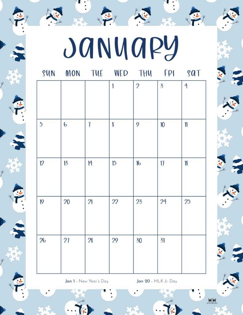 january calendar template 2026