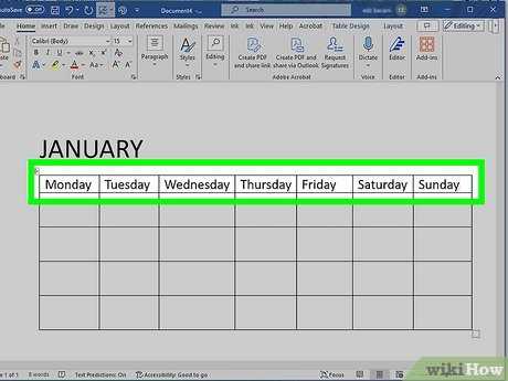 how to create my own calendar template