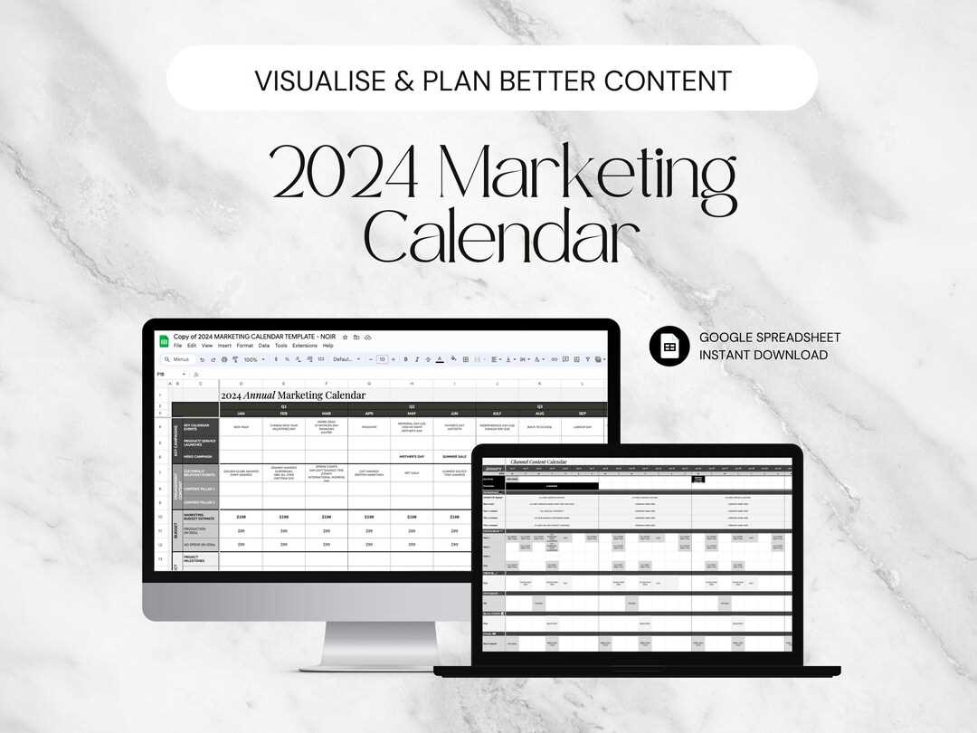 template for marketing calendar