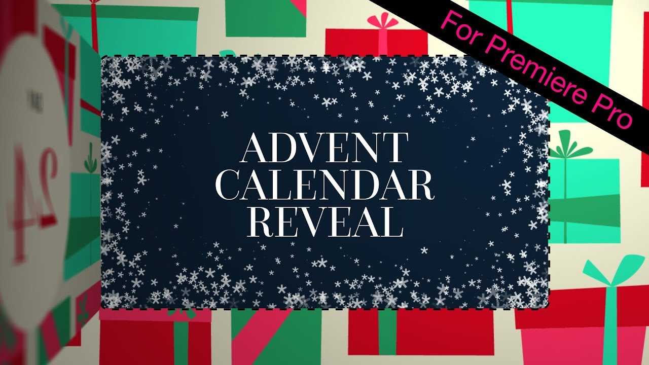 advent calendar video template