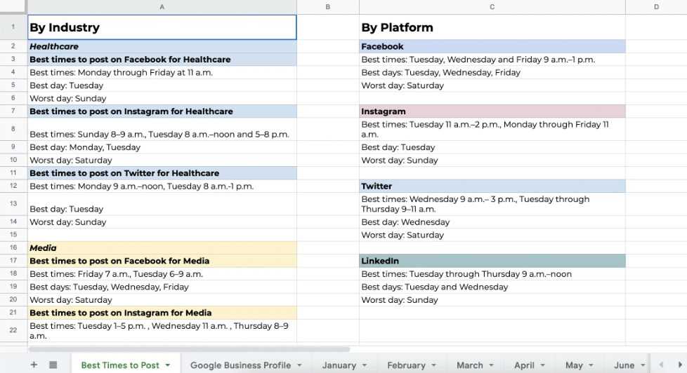 best content marketing calendar template