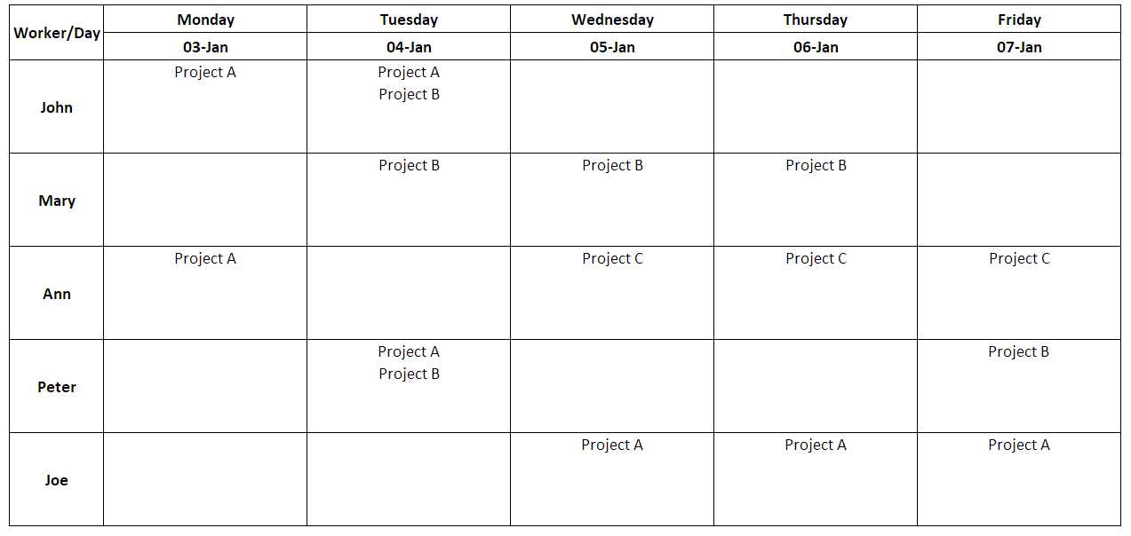 monthly assignment calendar template