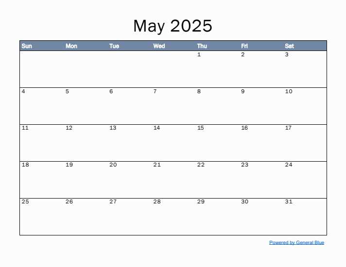 fillable calendar template may 2025