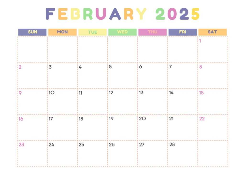 february 2025 calendar editable template