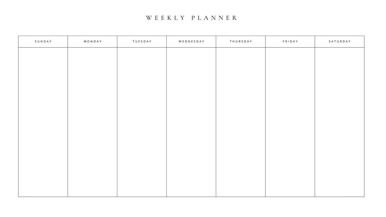 blank calendar template free