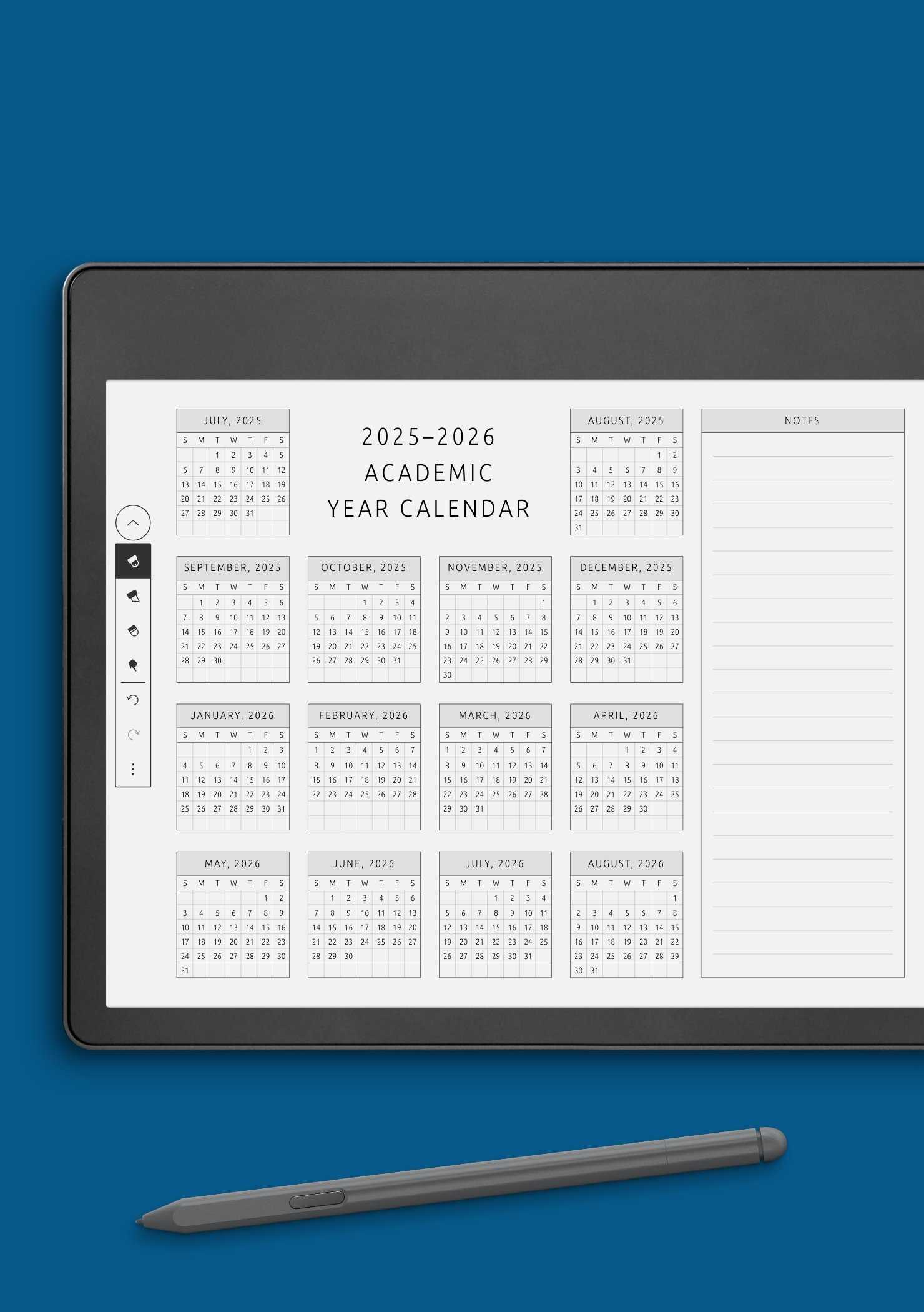 academic calendar template 2025 17