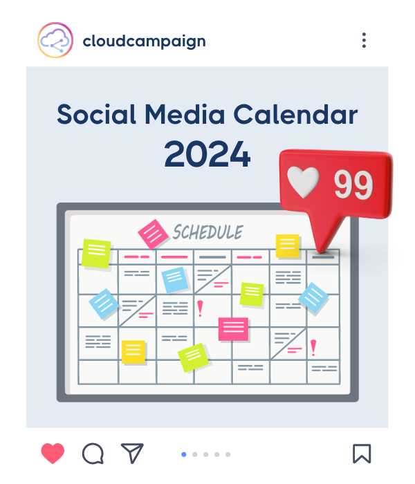 social media calendar template free download