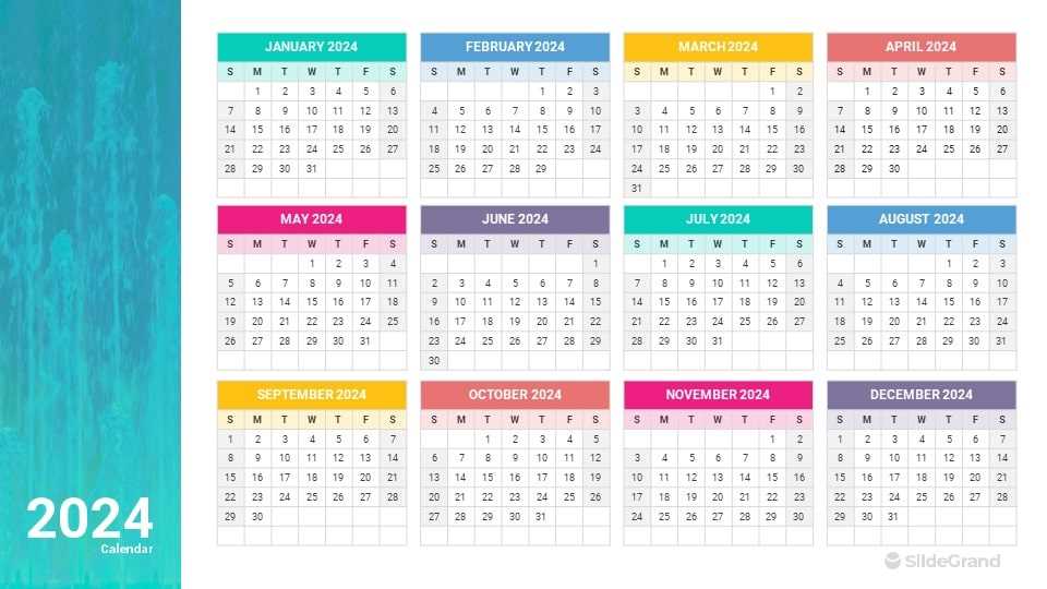 calendar template powerpoint