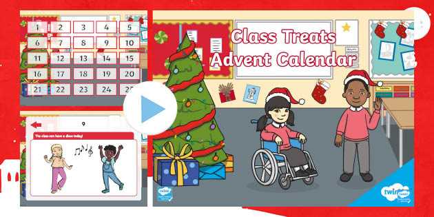 interactive advent calendar template