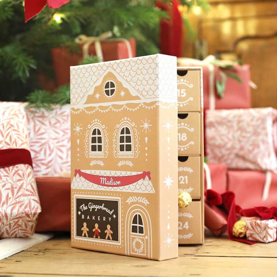 advent calendar box template