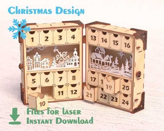 advent calendar digital template