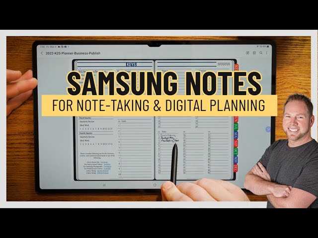 samsung notes calendar template