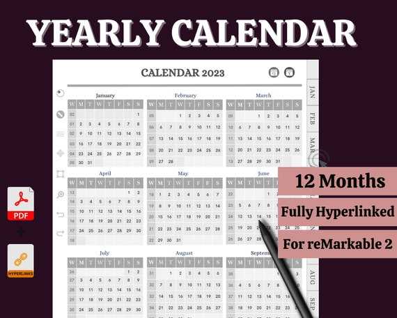 remarkable calendar templates