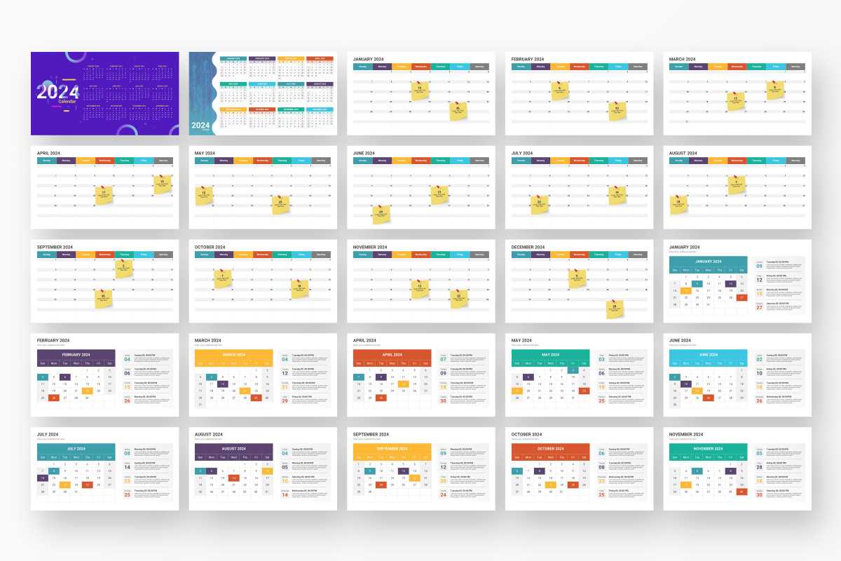 keynote calendar template 2025