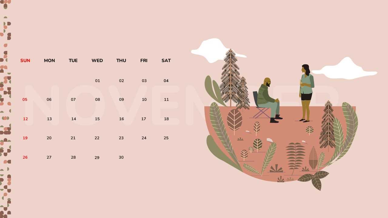 november calendar template free