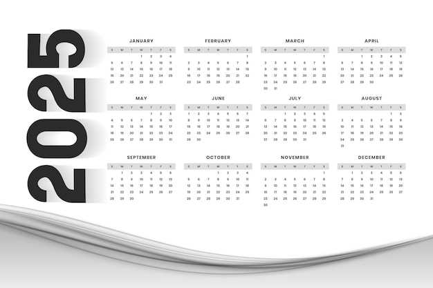 event calendar template 2025