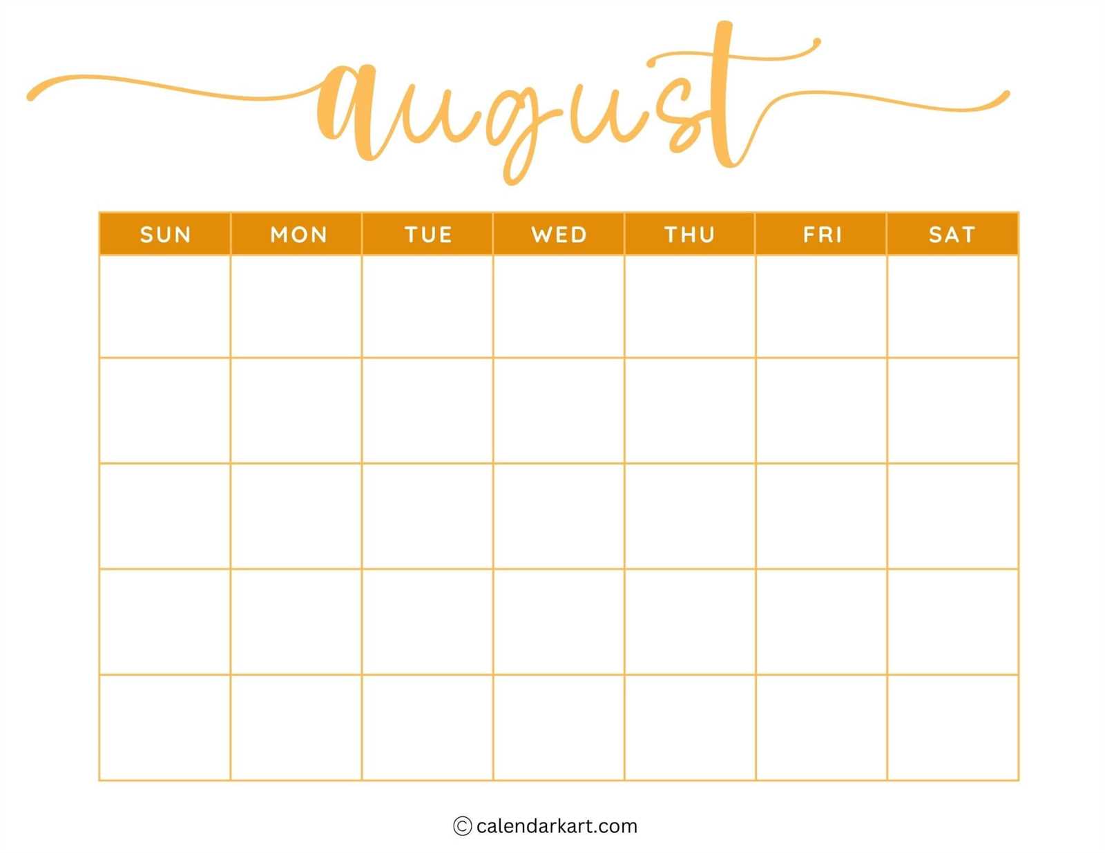 calendar monthly template