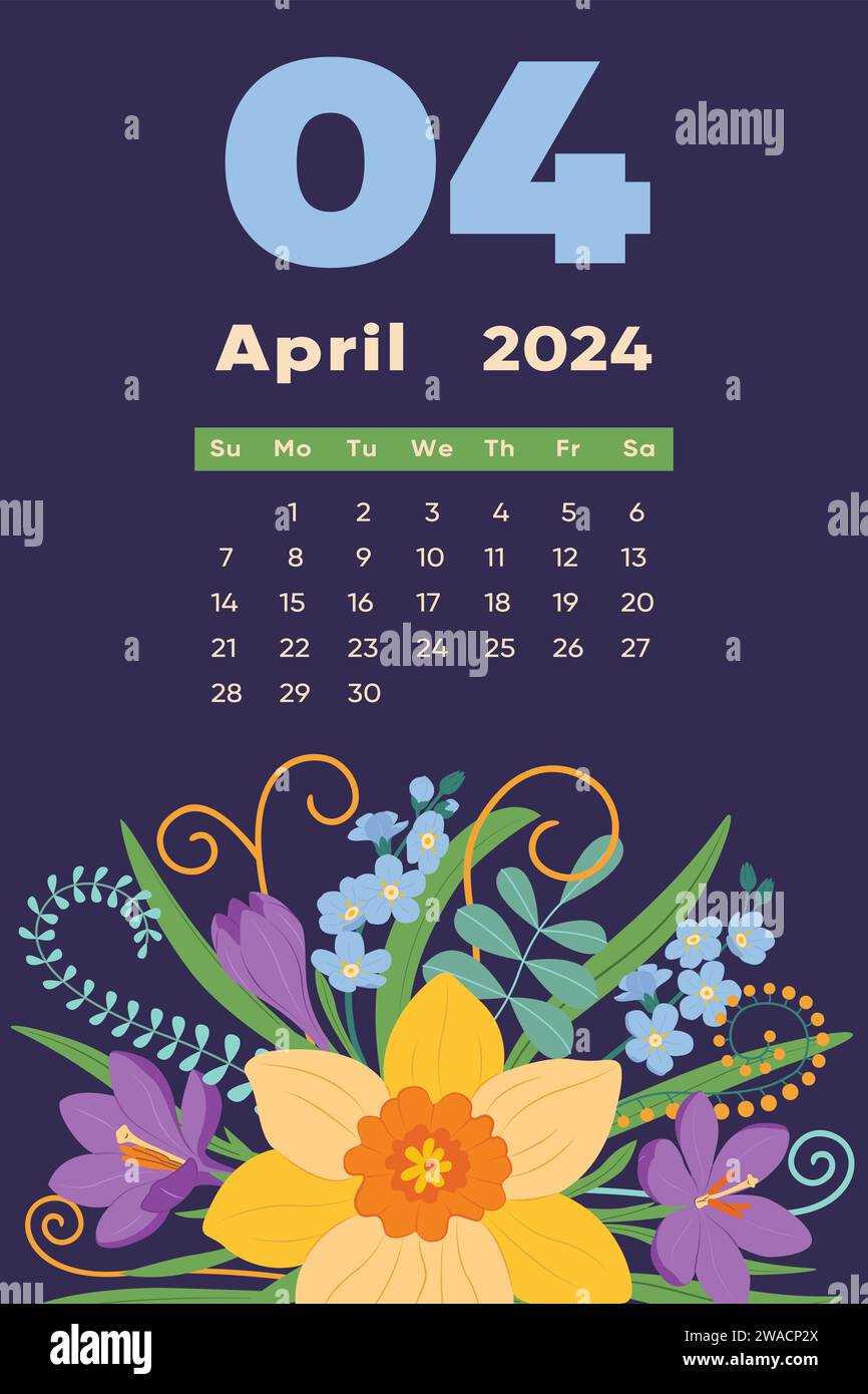 editable april calendar template