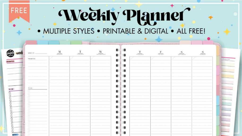 weekly calendar by hour template