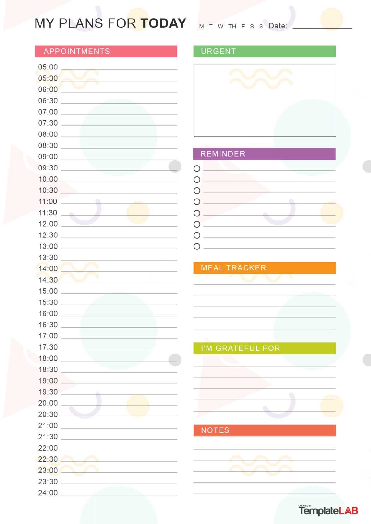 daily flip calendar template