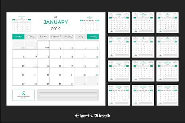 5 month calendar template