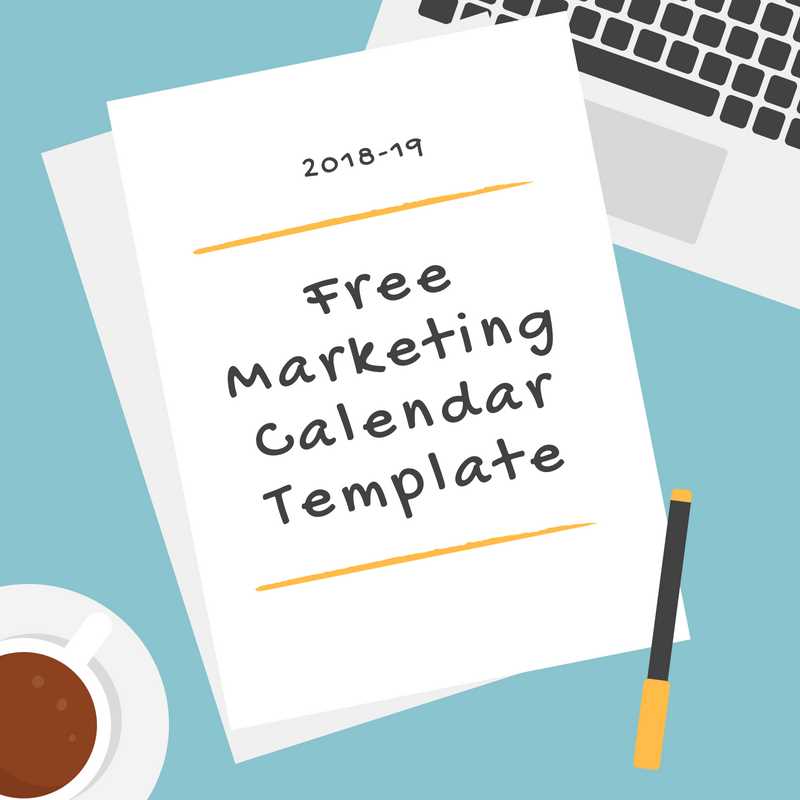 marketing calendar template download