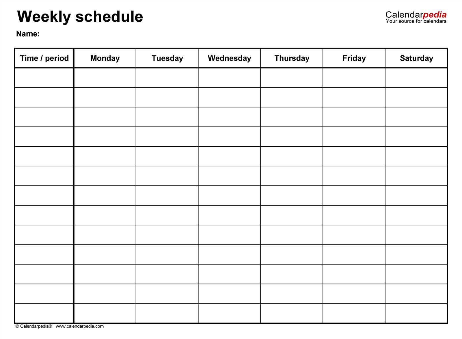 calendar chart template