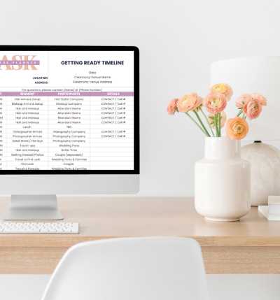 wedding planning calendar template