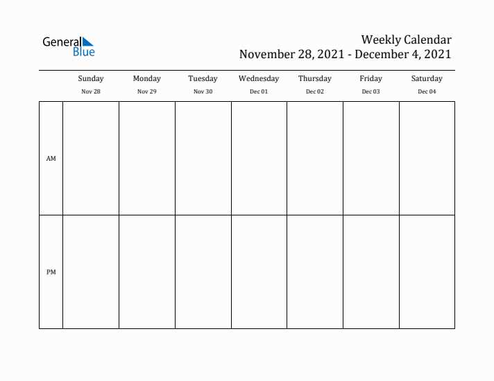 blank 28 day calendar template