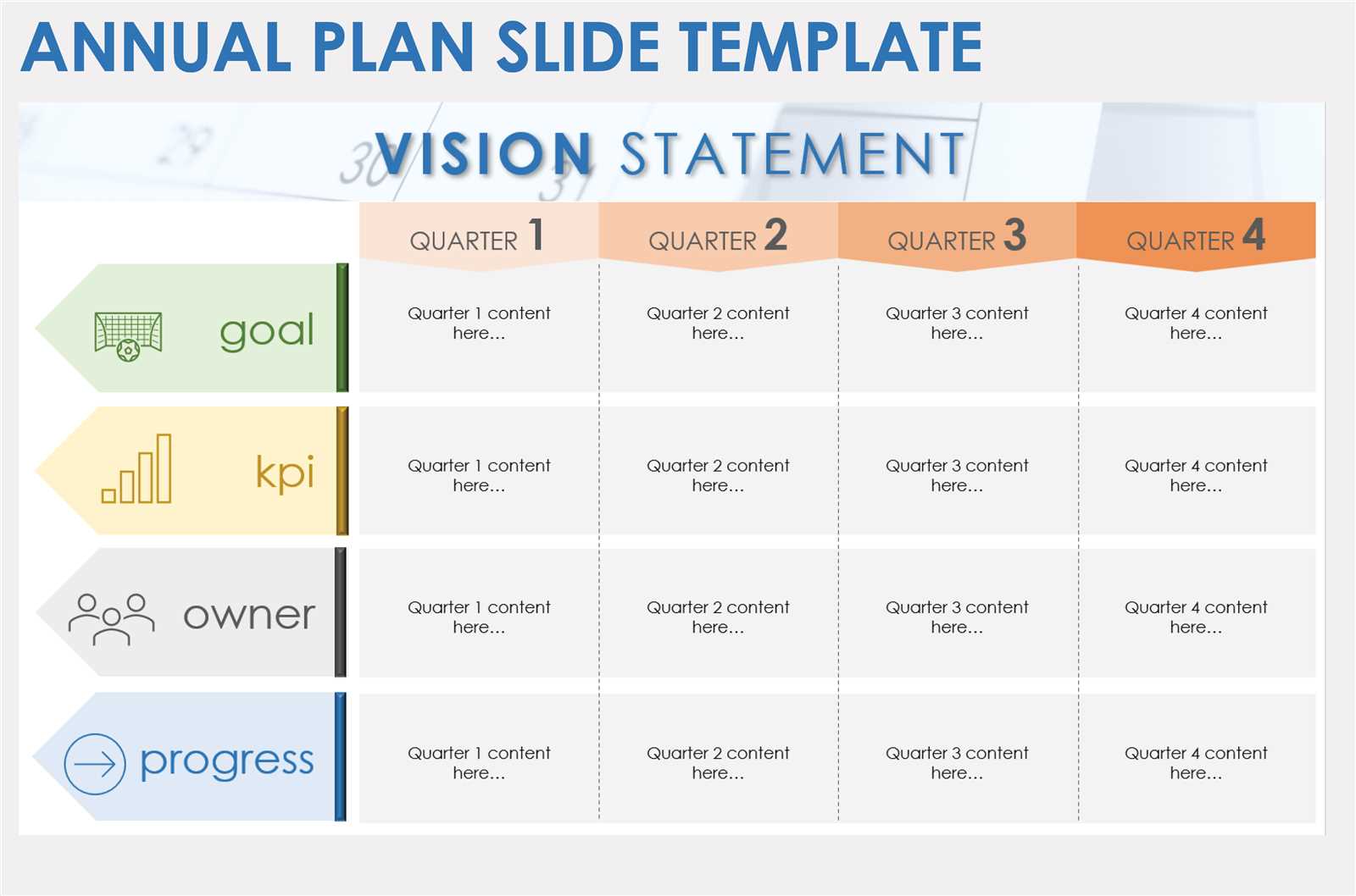 long term planning calendar template