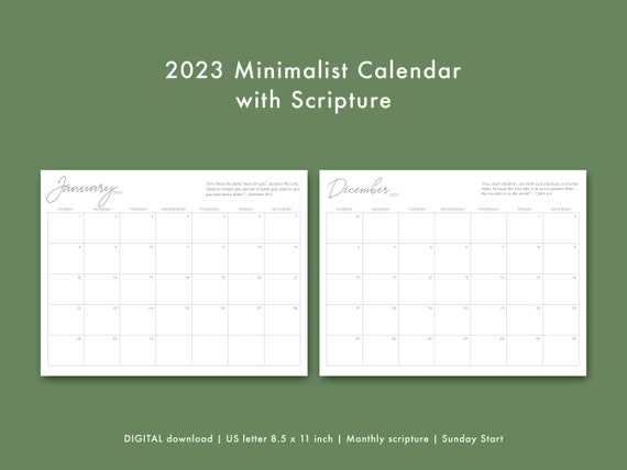 christian calendar template