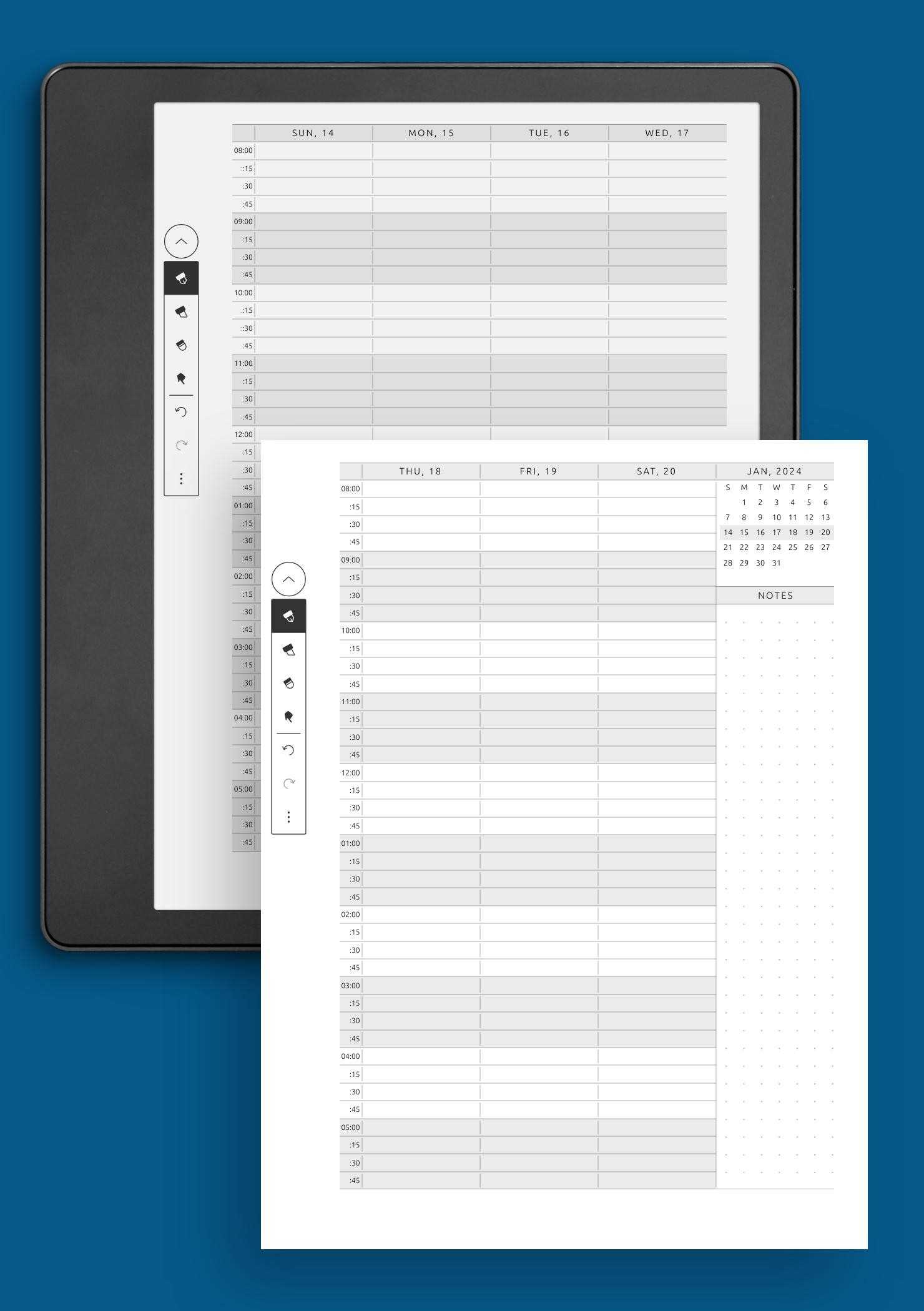 appointment book calendar template