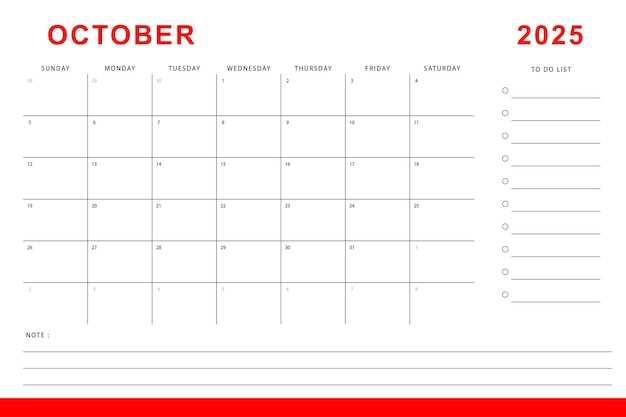 calendar template 2025 october