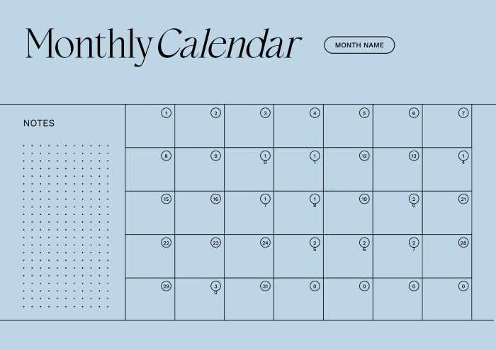 master calendar template