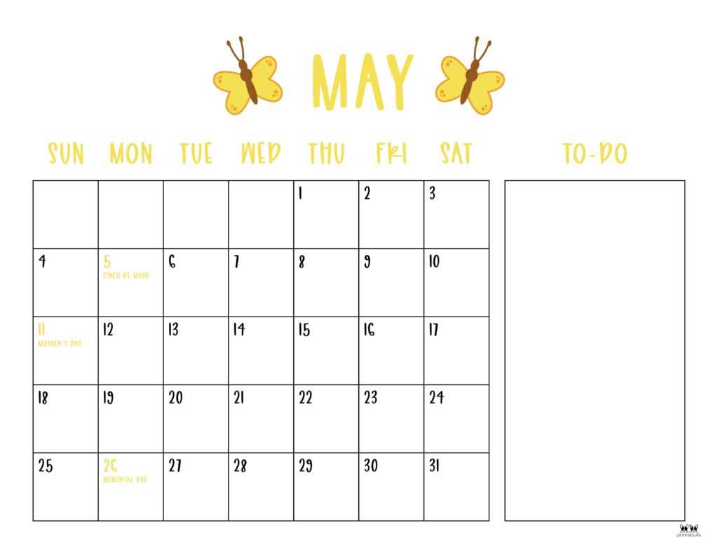 may 2025 calendar template