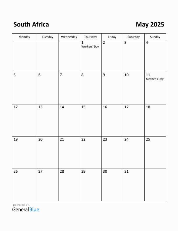 may 2026 calendar template