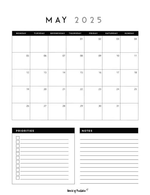 may 2026 calendar template