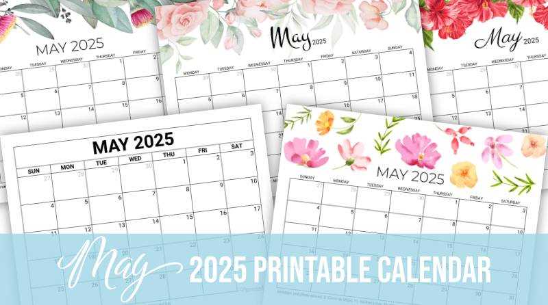 may calendar 2025 template