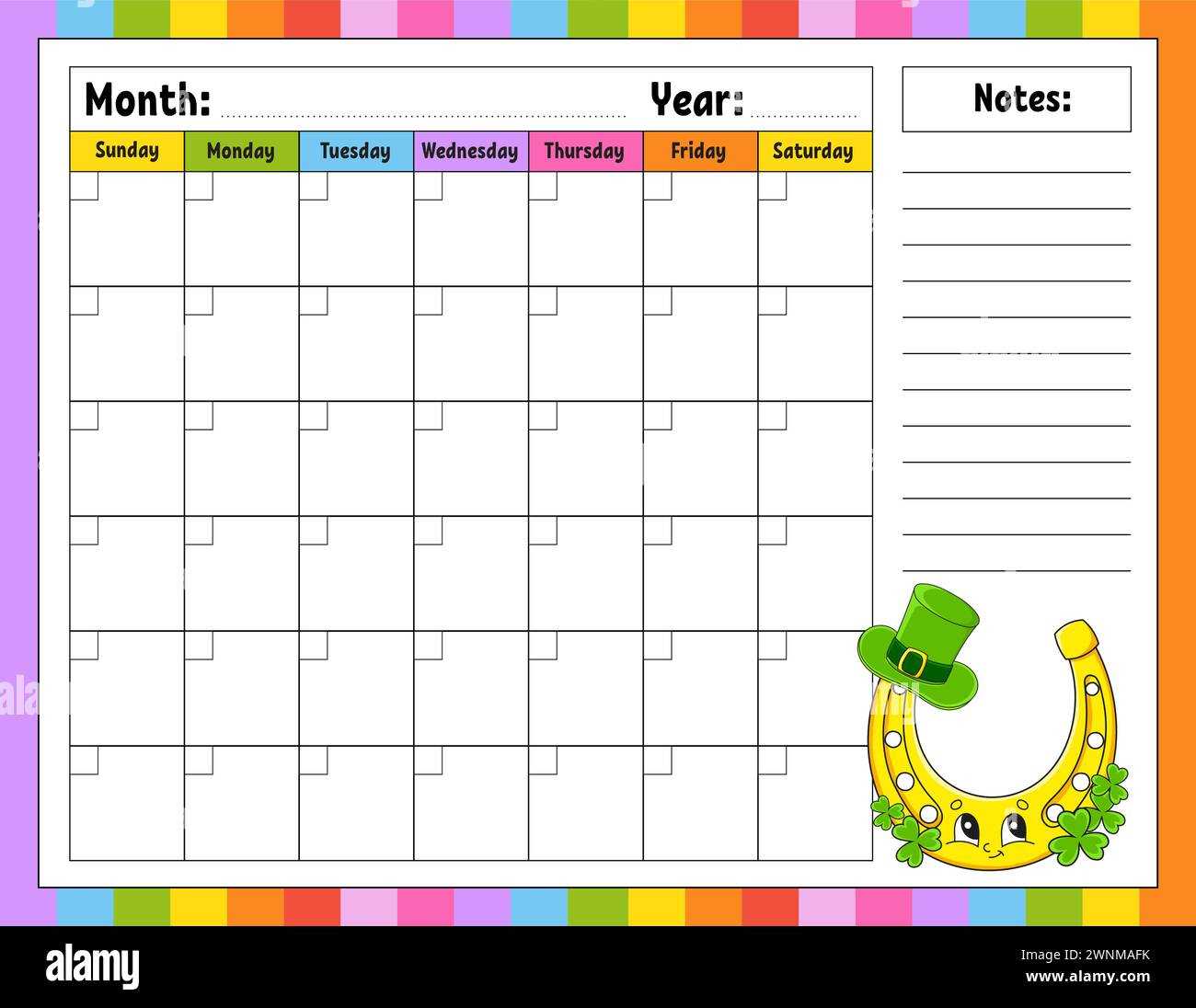 classroom calendar template