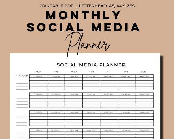 media planning calendar template