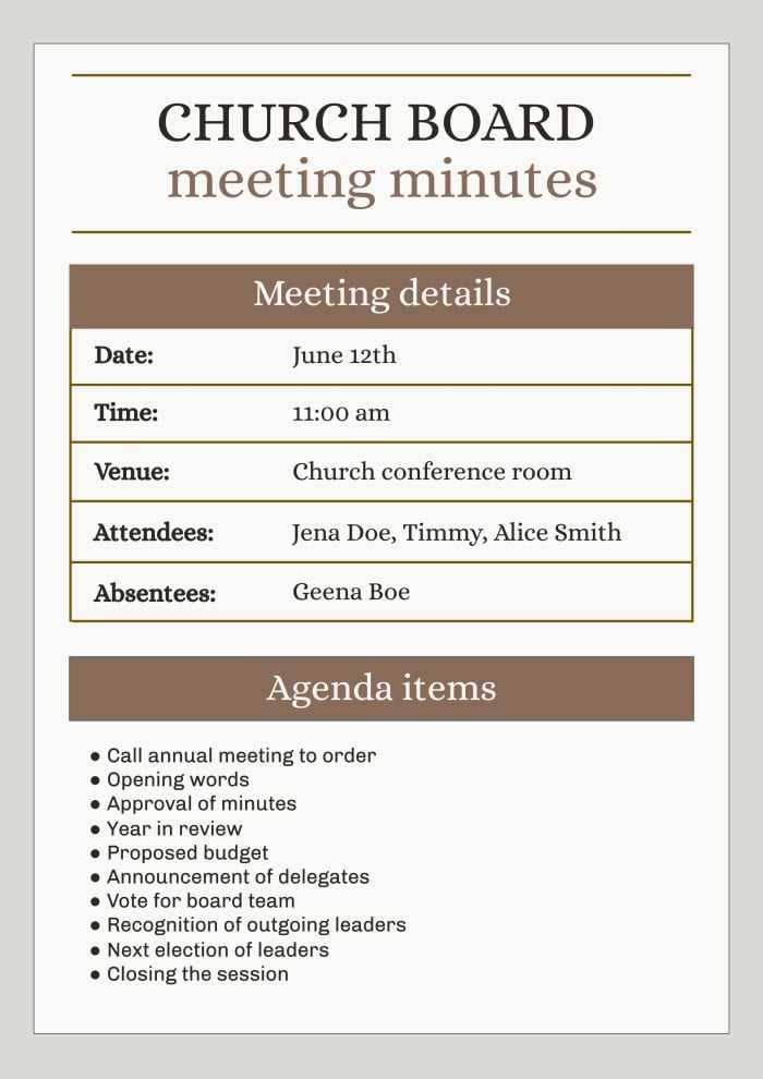 meeting calendar schedule template