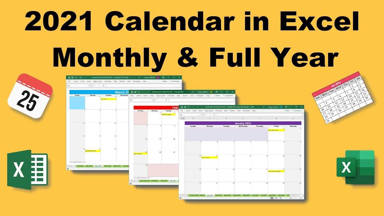 year to view calendar template