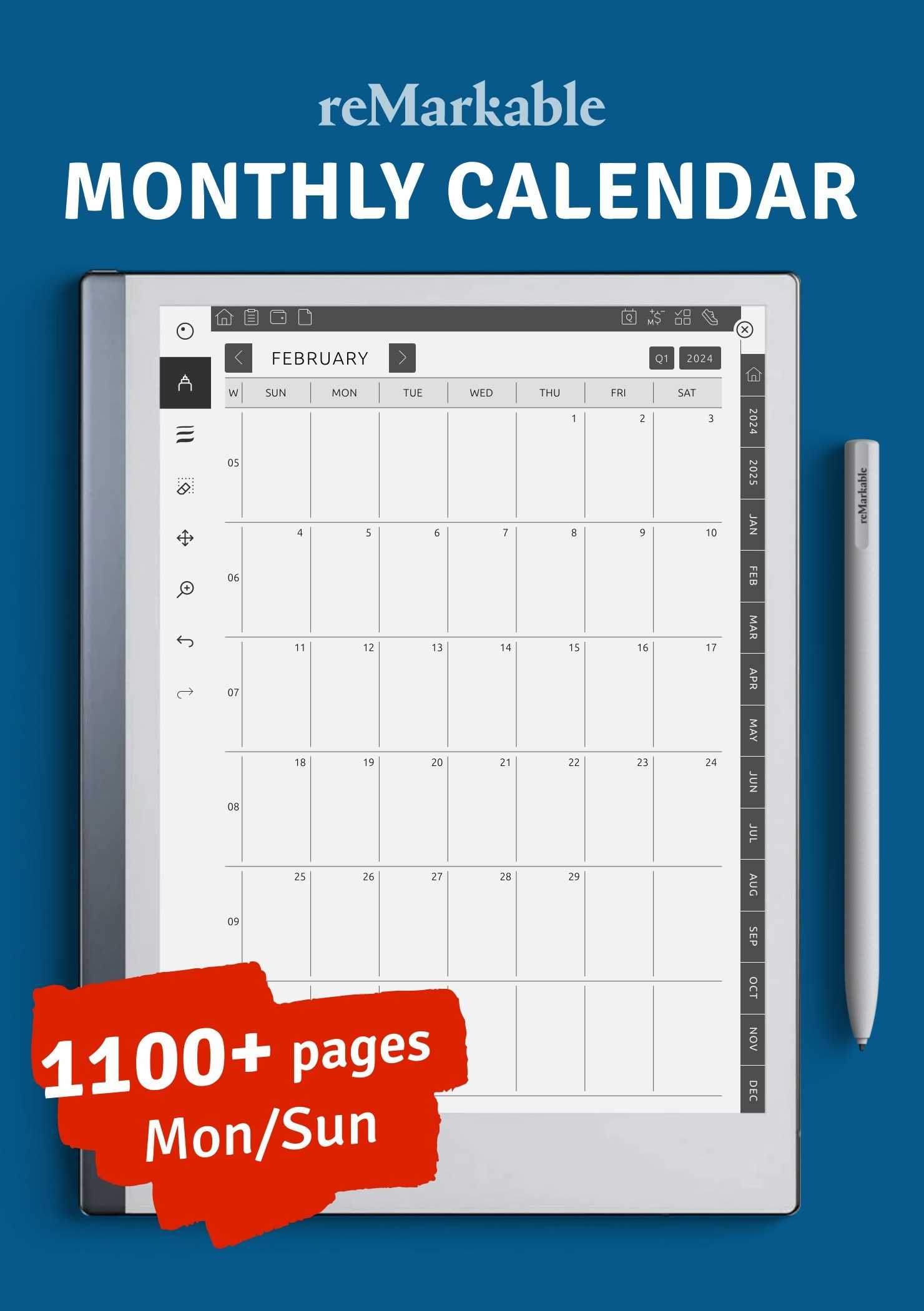 free small calendar templates